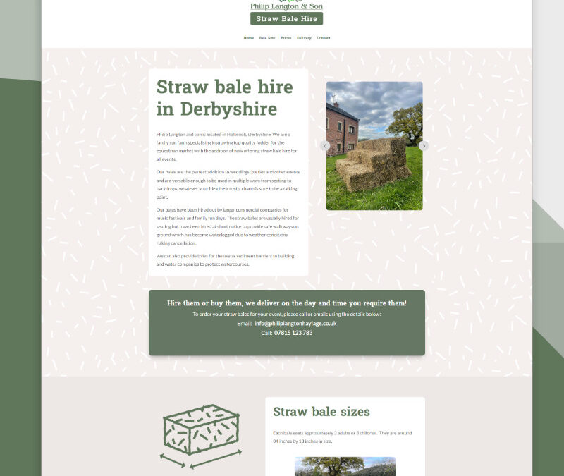 Derbyshire Straw Bale Hire